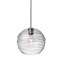 Besa Lighting Wave 10 Cord Pendant, Clear, Satin Nickel Finish, 1x60W Incandescent 1TT-462761-SN - alternate 1